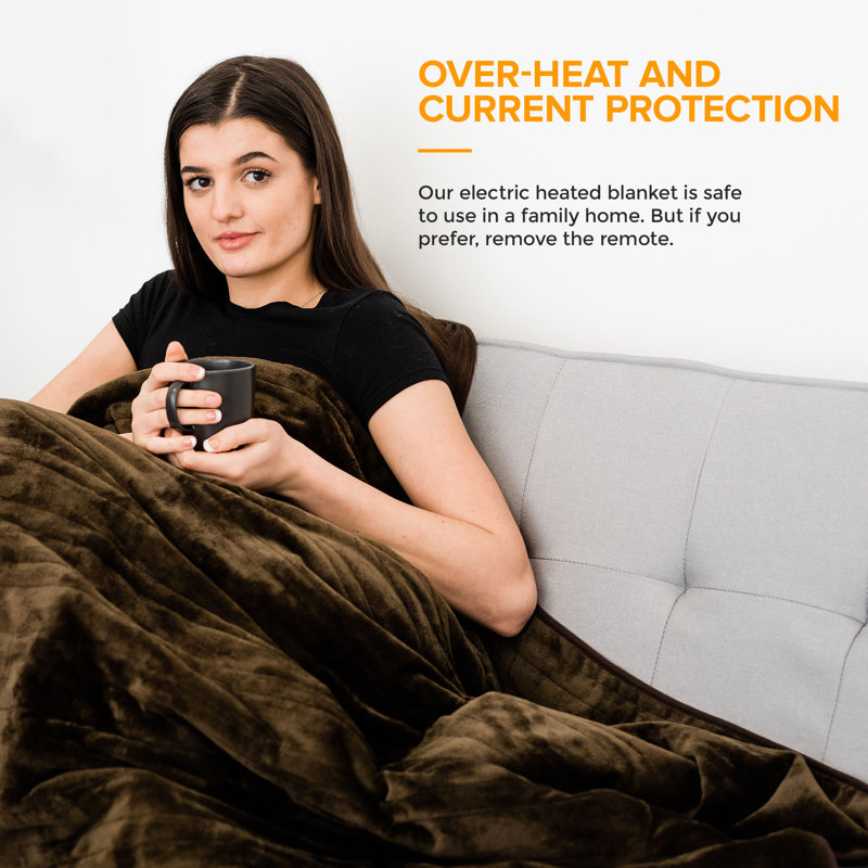 LIVIVO Heated Electric Blanket Wayfair.co.uk